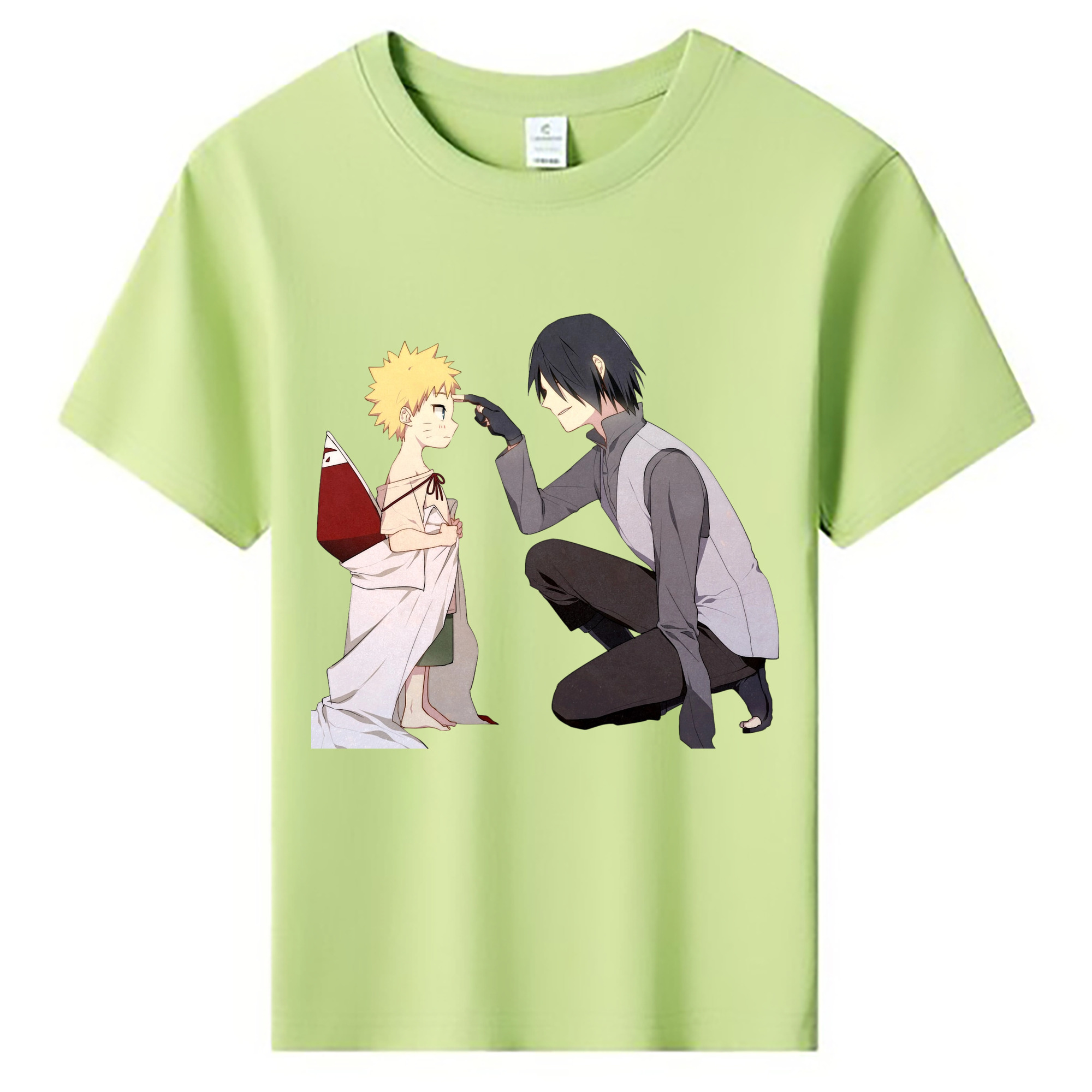 （画像用） NARUTO -ナルト- うちは サスケ Uchiha Sasuke 綿100％キッズTシャツ（フロントプリント）